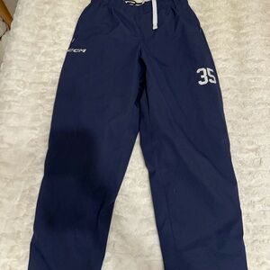 CCM Dark Blue Sports Pants with White Details